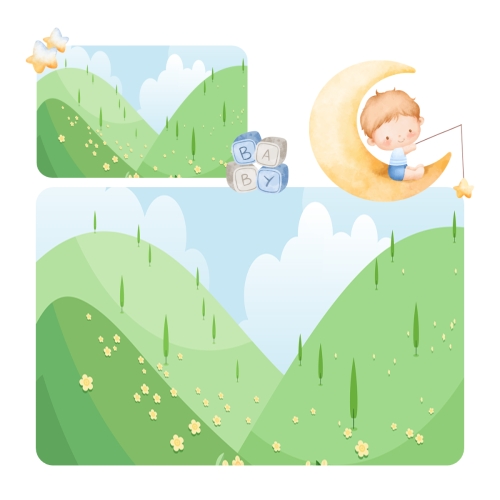 Mẫu thiết kế Photobook vuông Em bé, baby, kid, sinh nhật, birthday, cá nhân, personal style, sự kiện, event, dễ thương, cute 1759885999