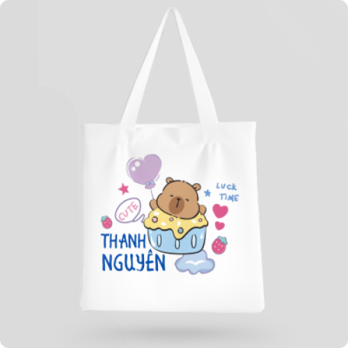 Mẫu thiết kế Túi canvas Capybara, chuột lang nước, trending, hot, viral, xu hướng, thịnh hành 1759529914
