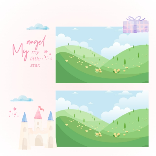 Mẫu thiết kế Photobook vuông Em bé, baby, kid, sinh nhật, birthday, cá nhân, personal style, sự kiện, event, dễ thương, cute 1759886001