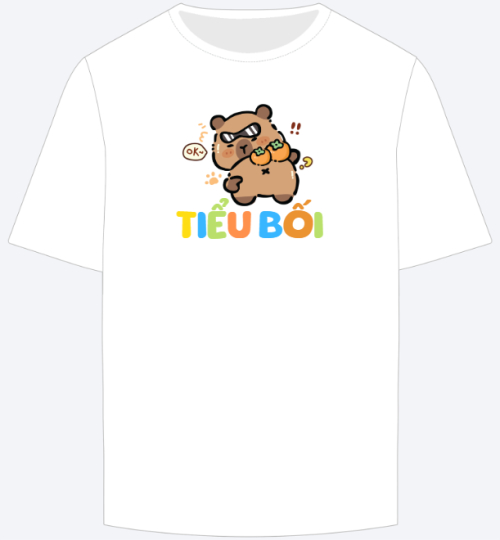 Mẫu thiết kế Áo thun Capybara, chuột lang nước, trending, hot, viral, xu hướng, thịnh hành	