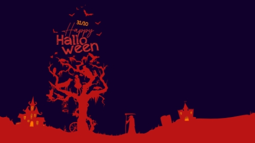 Mẫu thiết kế Hình nền máy tính Halloween, lễ hội ma quái, sự kiện, event, dễ thương, cute, chibi, hoạt hình, cartoon 1760996308
