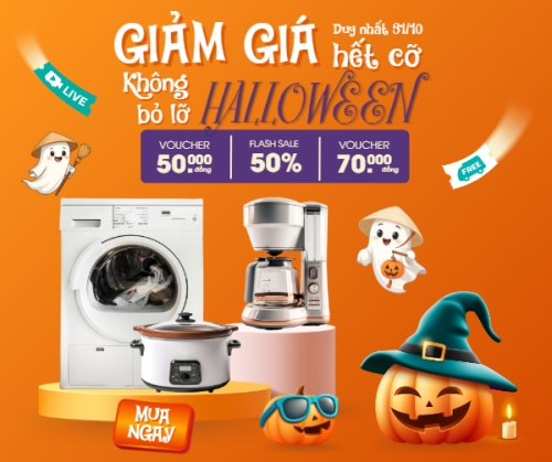 Mẫu thiết kế Bài đăng Facebook (ngang) Halloween, lễ hội ma quái, sự kiện, event, công nghệ, technology, điện tử, electronic, dễ thương, cute, chibi, hoạt hình, cartoon 1761379171