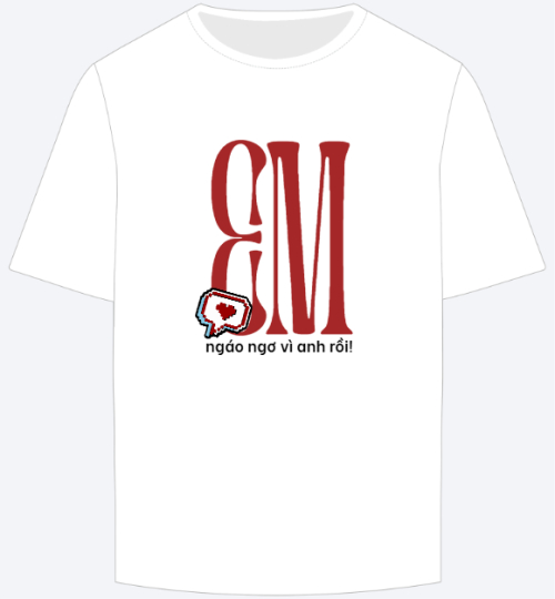 Mẫu thiết kế Áo thun Trending, cá nhân, personal style, signature, tình yêu
