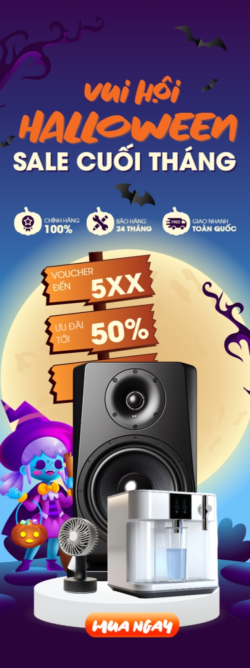 Mẫu thiết kế Standee Halloween, lễ hội ma quái, sự kiện, event, công nghệ, technology, điện tử, electronic, dễ thương, cute, chibi, hoạt hình, cartoon 1761407930