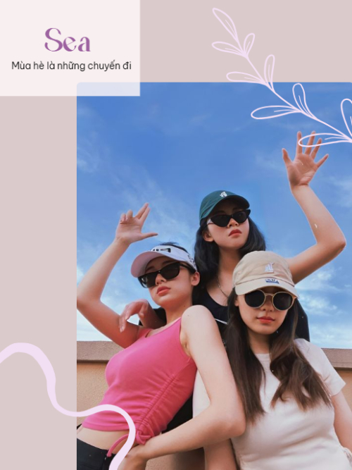 Mẫu thiết kế Bộ Ảnh Polaroid Bạn bè, friends, sea, đơn giản, cổ điển, trừu tượng