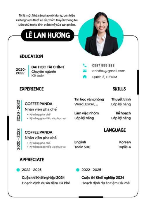 Mẫu thiết kế Hồ sơ xin việc Content creator, sáng tạo nội dung, xây dựng, build, nội thất, bất động sản, interior, real estate, đơn giản, simple, hiện đại	 1760220704