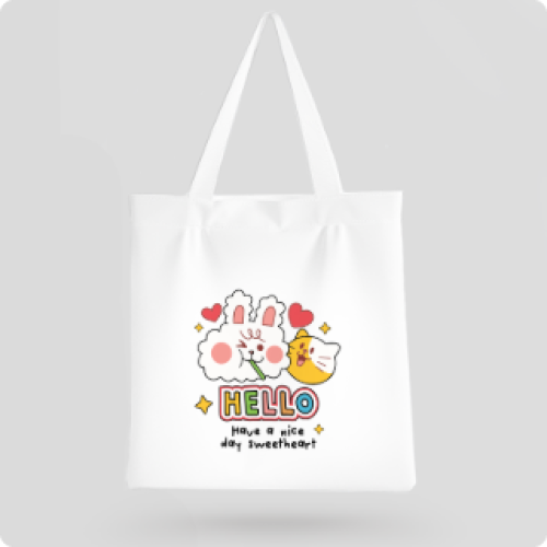 Mẫu thiết kế Túi canvas Thỏ, mèo, cat, bunny, trending, hot, viral, xu hướng, thịnh hành 1759529933