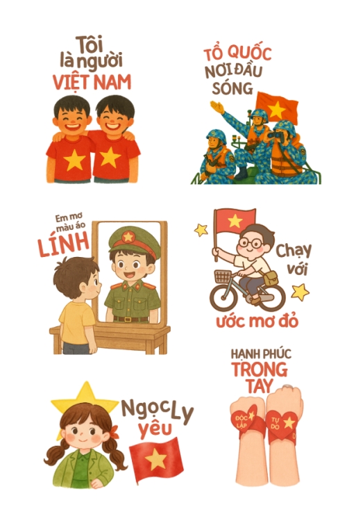 Mẫu thiết kế Nhãn Sticker - Sticker Sheets 2/9, Quốc Khánh, lễ hội, Việt Nam, sự kiện, event, dễ thương, cute 1759523625