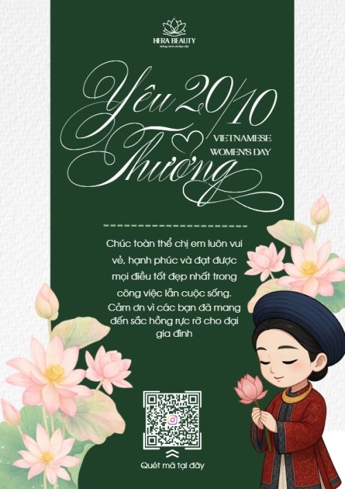 Mẫu thiết kế Poster chuẩn 20/10, Ngày phụ nữ Việt Nam, Vietnamese Women's Day, phụ nữ, sự kiện, event, hiện đại, modern, đơn giản, simple 1760511020