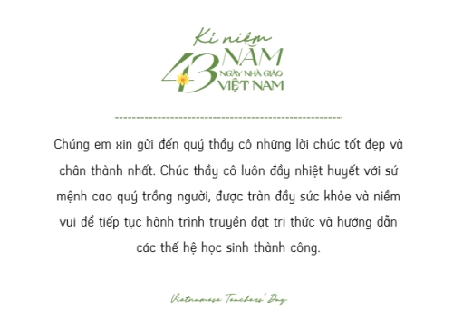 Mẫu thiết kế Thiệp chúc mừng Kỉ niệm 43 năm ngày nhà giáo 1763584576