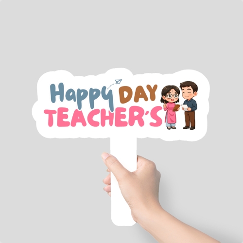 Mẫu thiết kế Hashtag cầm tay Happy Teacher's Day 1763591258