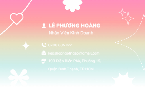Mẫu thiết kế Danh thiếp Đồ ăn, food, thực phẩm, ẩm thực, món ăn, F&B, nhà hàng, thức ăn,candy, kẹo 1762407730