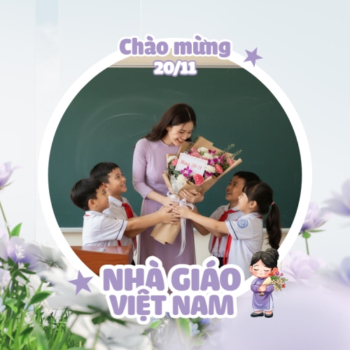 Mẫu thiết kế Ảnh đại diện Zalo Chào mừng nhà giáo Việt Nam 20/11 1763584423