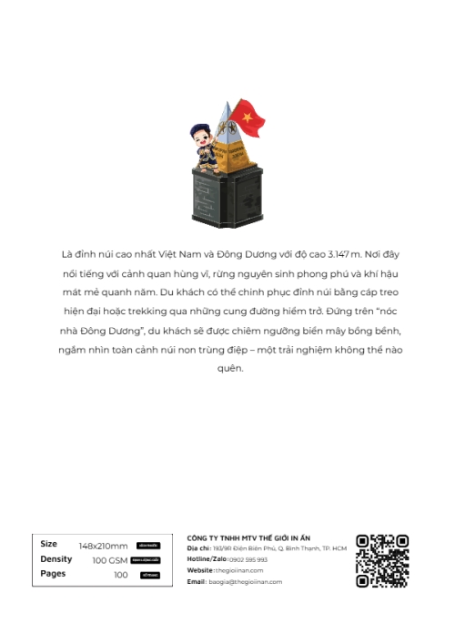 Mẫu thiết kế Sổ tay Fansipan, sapa, Việt Nam, địa danh, truyền thống, traditional, đơn giản, du lịch, travel 1762598702