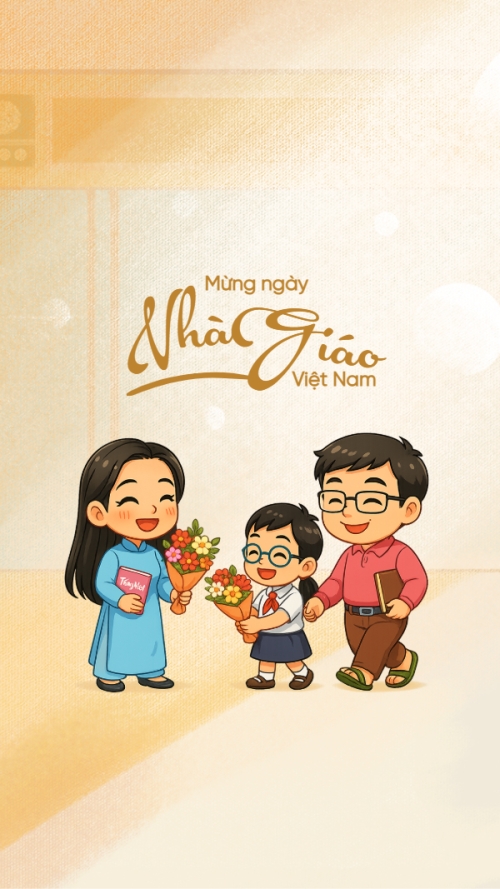 Mẫu thiết kế Hình nền điện thoại Mừng ngày nhà giáo Việt Nam 20/11 1763597747