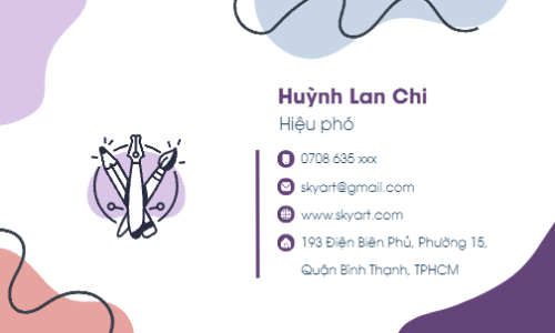 Mẫu thiết kế Danh thiếp Giáo dục, education, school, trường học, vẽ, mỹ thuật 1762409199