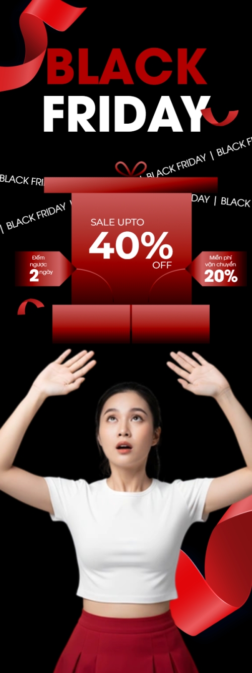 Mẫu thiết kế Standee Black friday giảm giá 1764235472