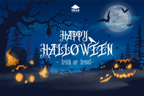 Mẫu thiết kế Banner - Băng rôn Halloween, lễ hội ma quái, sự kiện, event, dễ thương, cute, chibi, hoạt hình, cartoon 1762025774
