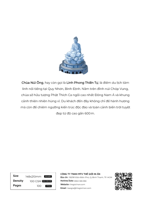 Mẫu thiết kế Sổ tay Chùa Núi Ông, Quy Nhơn, Việt Nam, địa danh, truyền thống, traditional, đơn giản, du lịch, travel 1762598315