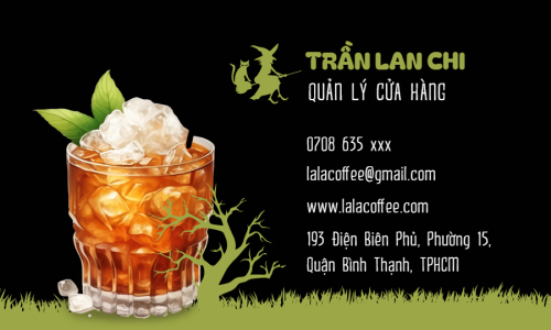 Mẫu thiết kế Danh thiếp Halloween, nước uống, juice, giải khát, F&B, drink 1762435401