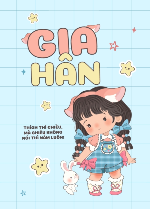 Mẫu thiết kế Sổ tay Thỏ, bunny, rabbit, con gái, girl, cá nhân, personal style, cute, dễ thương, hoạt hình 1762590309