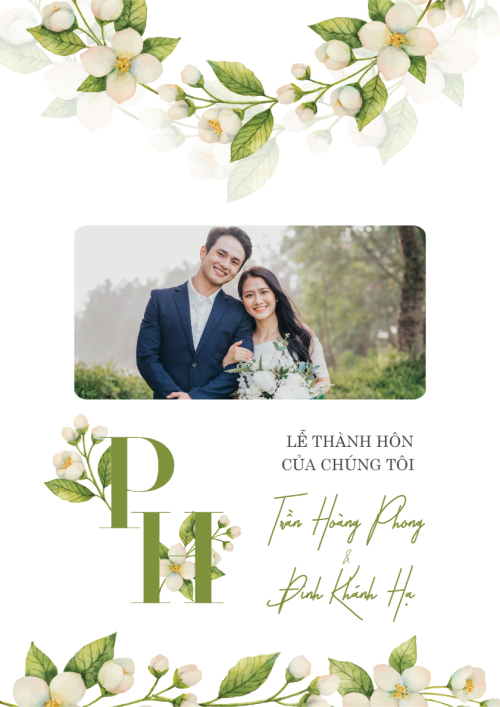 Mẫu thiết kế Khung ảnh (dọc) Mùa Thanh Xuân, hoa lá, thiên nhiên, floral 1763939507