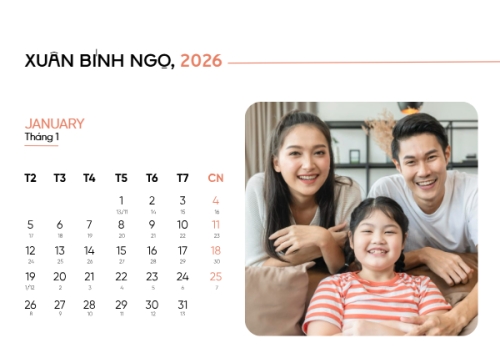 Mẫu thiết kế Lịch để bàn Tết, Xuân, Bính Ngọ, năm 2026, 2026, hiện đại, sang trọng, modern, đơn giản 1763584220
