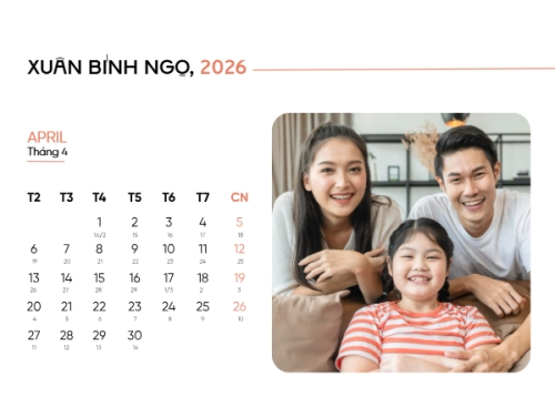 Mẫu thiết kế Lịch để bàn Tết, Xuân, Bính Ngọ, năm 2026, 2026, hiện đại, sang trọng, modern, đơn giản 1763584220