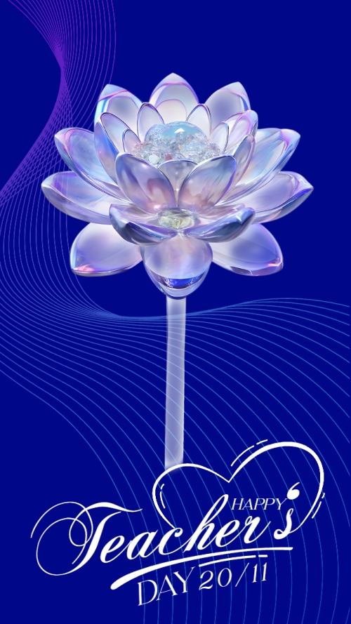 Mẫu thiết kế Hình nền điện thoại Happy Teacher's day 1763597749