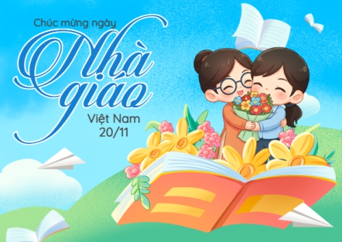 Mẫu thiết kế Thiệp chúc mừng Mừng ngày Nhà Giáo Việt Nam 1763584475