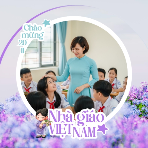 Mẫu thiết kế Ảnh đại diện Zalo Chào mừng Nhà giáo Việt Nam 20/11 1763584423