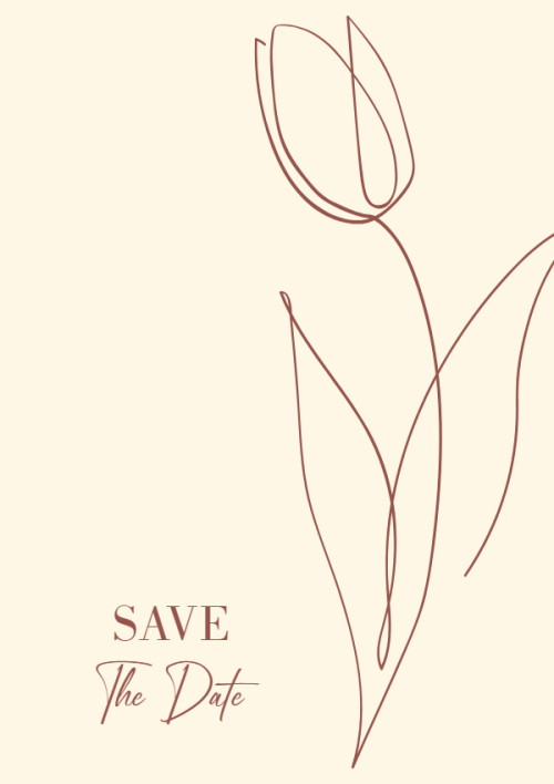 Mẫu thiết kế Ruột thiệp cưới Tulip, hiện đại, sang trọng, modern, đơn giản 1761969963