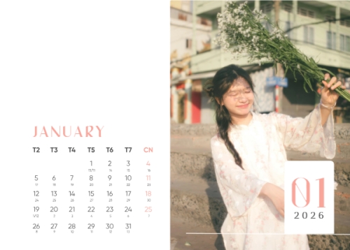 Mẫu thiết kế Lịch để bàn Tết, Xuân, Bính Ngọ, năm 2026, 2026, hiện đại, sang trọng, modern 1763584307