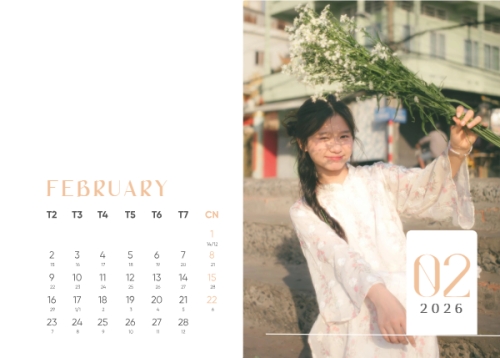 Mẫu thiết kế Lịch để bàn Tết, Xuân, Bính Ngọ, năm 2026, 2026, hiện đại, sang trọng, modern 1763584307