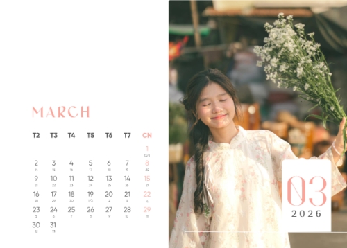 Mẫu thiết kế Lịch để bàn Tết, Xuân, Bính Ngọ, năm 2026, 2026, hiện đại, sang trọng, modern 1763584307