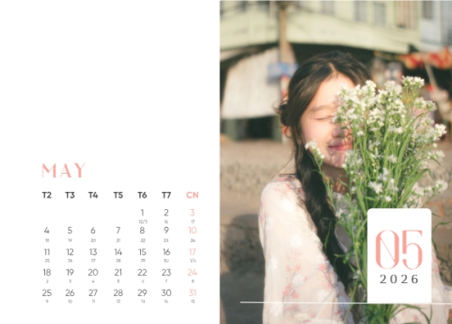 Mẫu thiết kế Lịch để bàn Tết, Xuân, Bính Ngọ, năm 2026, 2026, hiện đại, sang trọng, modern 1763584307