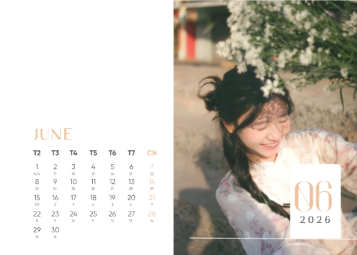 Mẫu thiết kế Lịch để bàn Tết, Xuân, Bính Ngọ, năm 2026, 2026, hiện đại, sang trọng, modern 1763584307