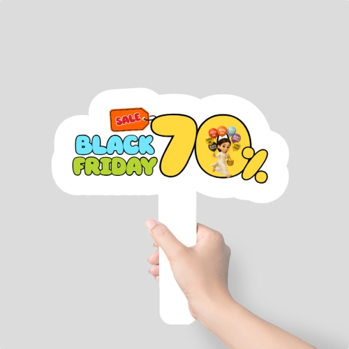 Mẫu thiết kế Hashtag cầm tay Black Friday sale 70% 1764235473