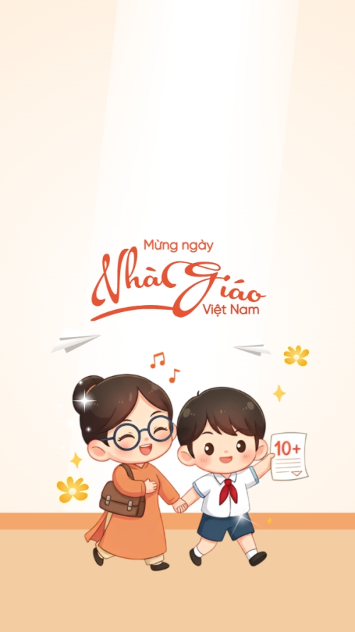 Mẫu thiết kế Hình nền điện thoại Chào mừng nhà giáo Việt Nam 20/11 1763597617
