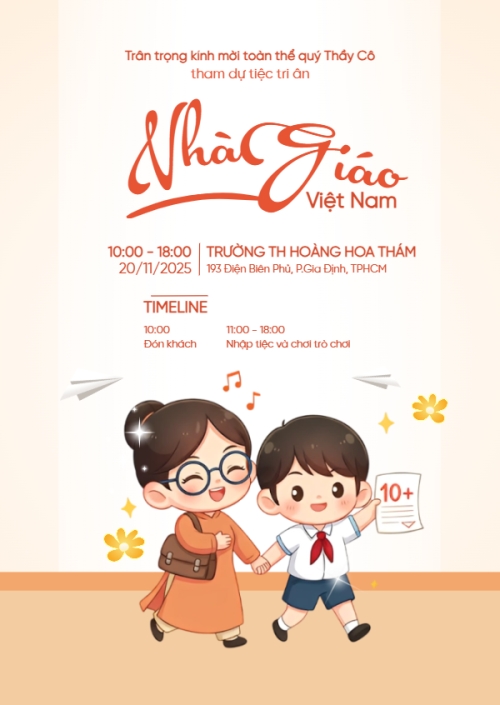 Mẫu thiết kế Thư mời Nhà giáo Việt Nam, 20/11 1763590300