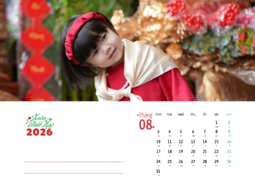 Mẫu thiết kế Lịch để bàn Tết, Xuân, Bính Ngọ, năm 2026, 2026, hiện đại, sang trọng, modern 1763579038