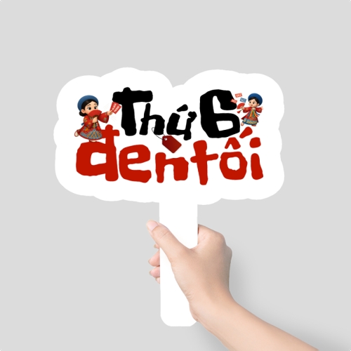 Mẫu thiết kế Hashtag cầm tay Thứ 6 đen tối 1764235473