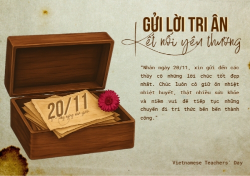 Mẫu thiết kế Thiệp chúc mừng Gửi lời tri ân 1763584223