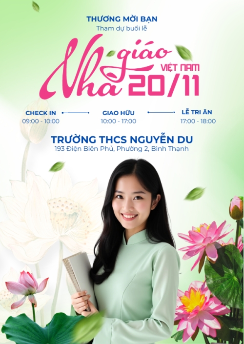 Mẫu thiết kế Thư mời Nhà Giáo Việt Nam 20/11 1763590300