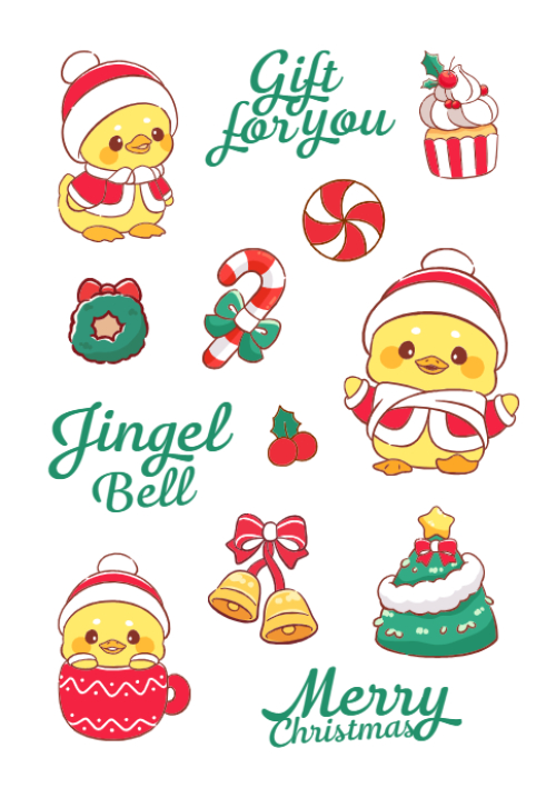 Mẫu thiết kế Nhãn Sticker - Sticker Sheets Giáng sinh, Christmas, Noel, 25/12, sự kiện, event, chương trình 1765173958