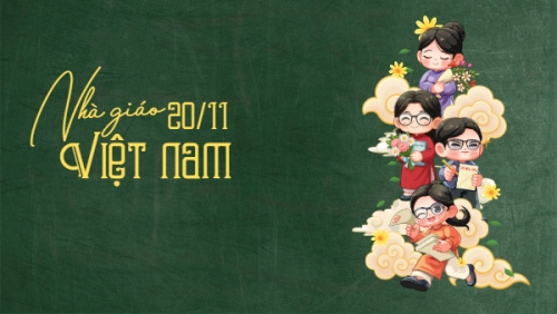 Mẫu thiết kế Hình nền máy tính Nhà Giáo Việt Nam 1765125958