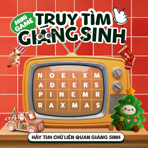 Mẫu thiết kế Bài post MXH vuông Truy tìm giáng sinh 1765167580