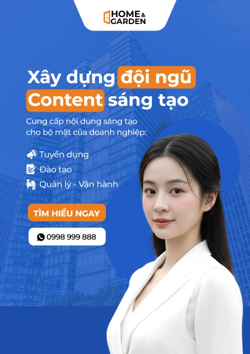 Mẫu thiết kế Poster chuẩn Xây dựng đội ngũ Content sáng tạo 1764567496