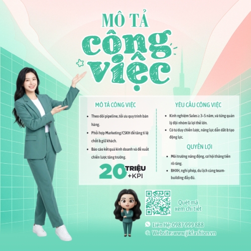 Mẫu thiết kế Bài post MXH vuông Tuyển dụng lễ tân, kế toán 1765997292