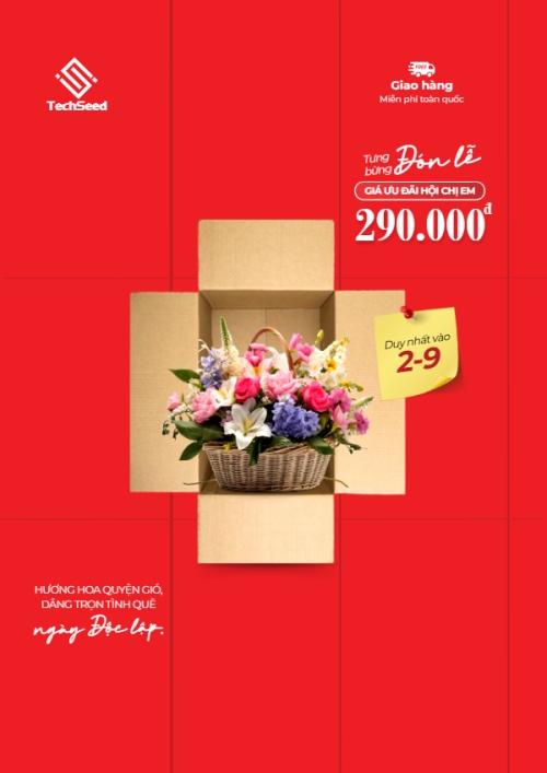 Mẫu thiết kế Poster chuẩn 2/9, Quốc Khánh, lễ hội, Việt Nam, sự kiện, event, nông sản, giao hàng, hiện đại, sang trọng, modern	 1764554135